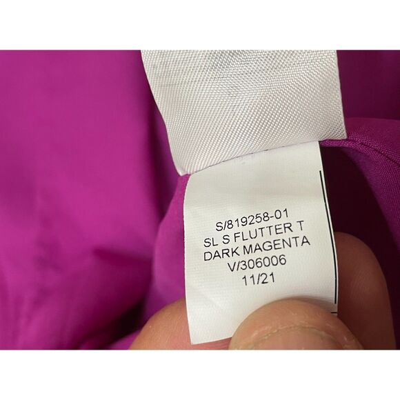 Banana Republic Women's L Purple Blouse Polyester Top Flutter Casual Smock-Frock - Picture 6 of 9